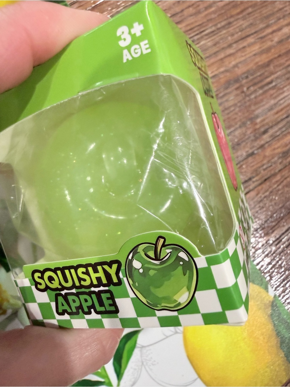 Squishy Apple Stress Ball Toy - Green